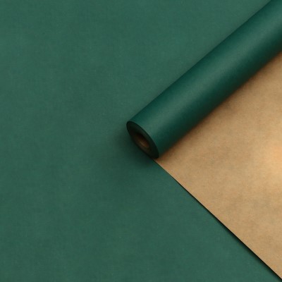 Бумага упаковочная крафтовая "Мокрый тропический лес", 70 см